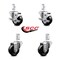 Service Caster 3.5 Inch Hard Rubber Wheel Swivel 3/4 Inch Square Stem Caster Brakes SCC, 2PK SCC-SQ20S3514-HRS-TLB-34-2-S-2 - alternate 6